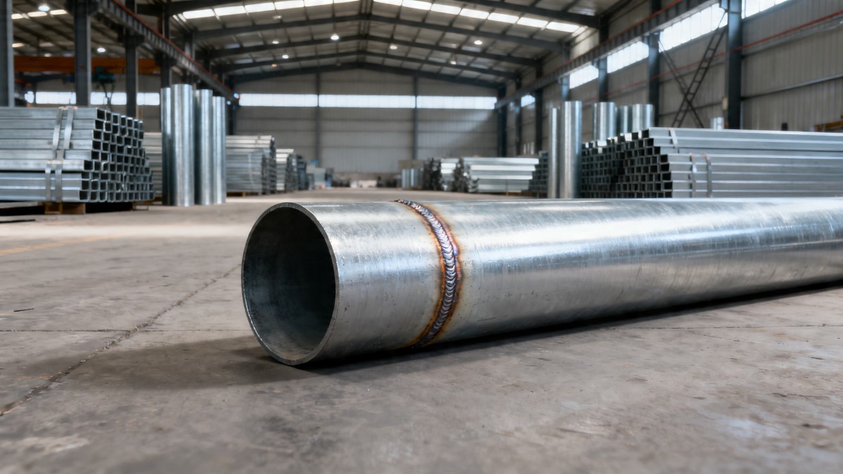 Hot dip galvanized steel pipe rusts at weld seams — is it a coating flaw or installation error?