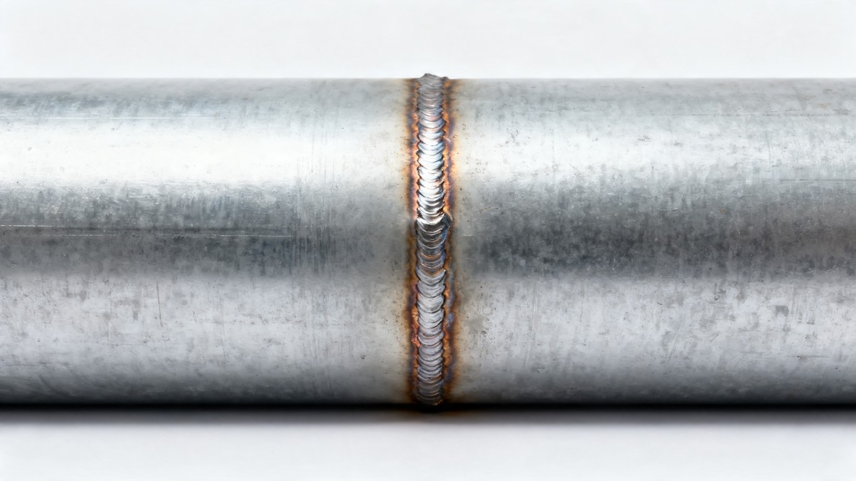 Hot dip galvanized steel pipe rusts at weld seams — is it a coating flaw or installation error?