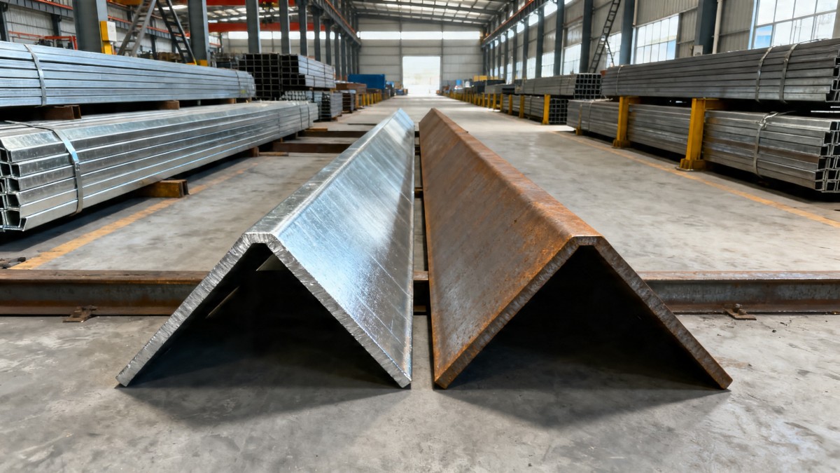 Hot Dip Galvanized Angle Steel vs Plain