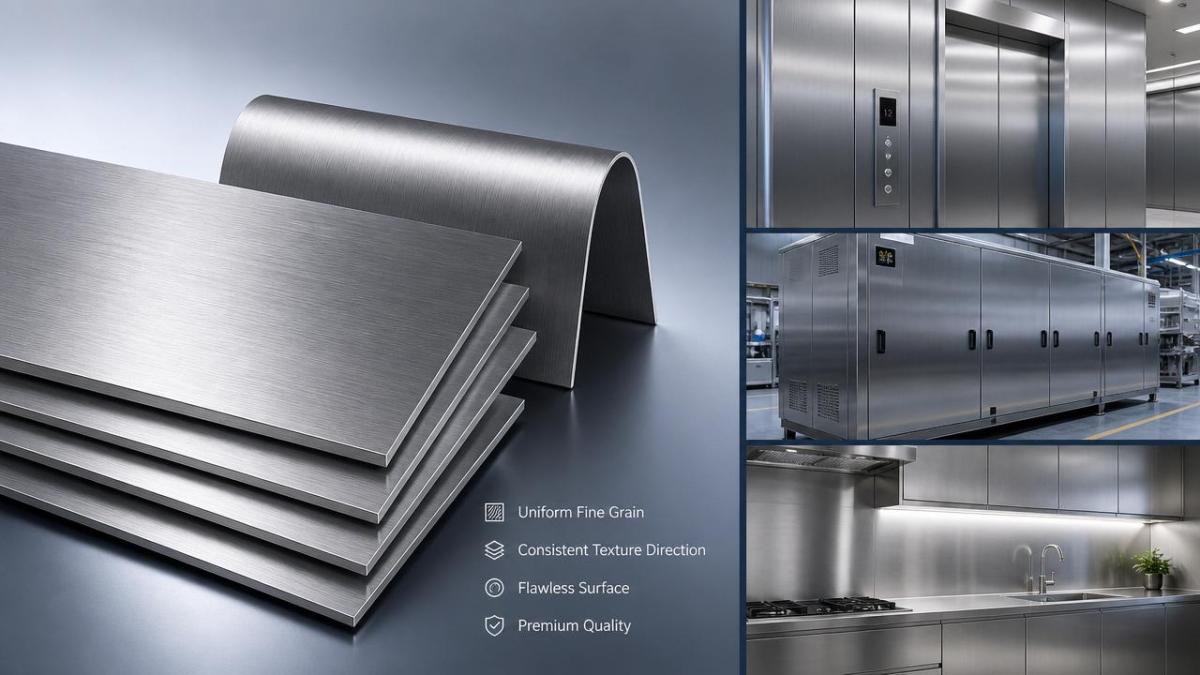 Brushed stainless steel plate: where appearance affects cost