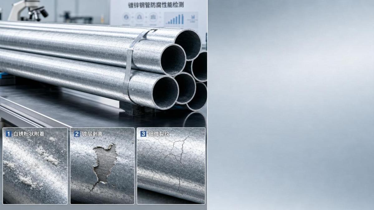 Common coating failures in galvanized pipe steel