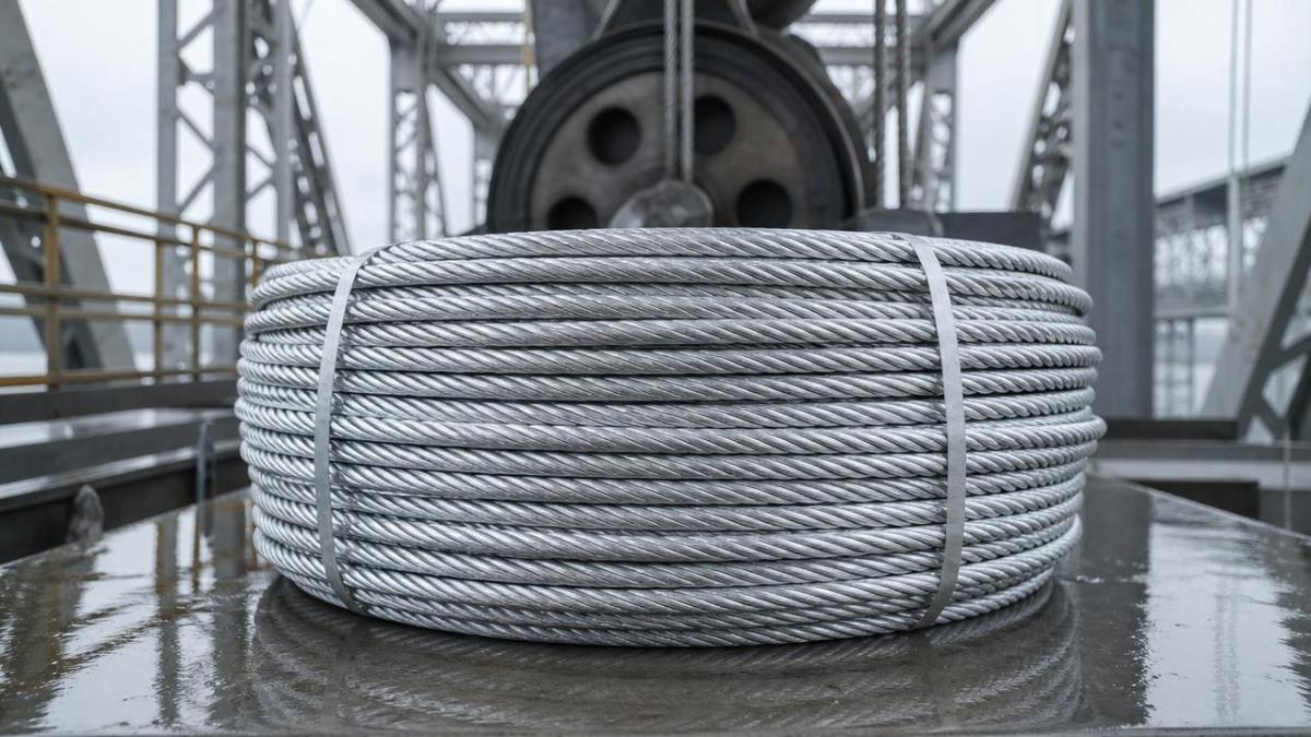 Hot dipped galvanized steel wire rope and rust resistance