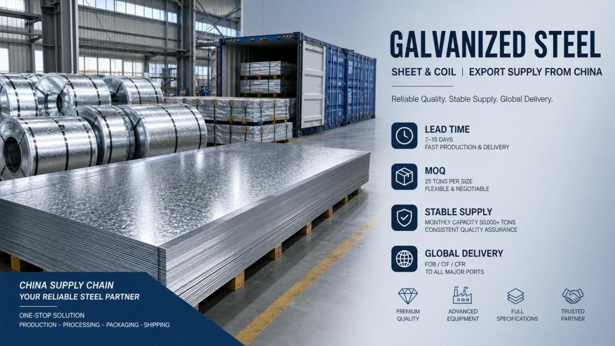 Galvanized Steel Sheet China: Lead Time and MOQ Guide