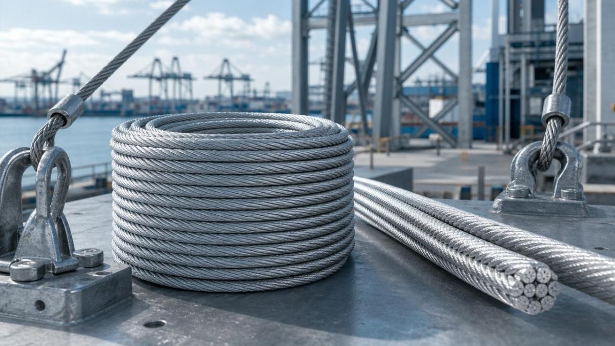 When to use hot dipped galvanized steel wire rope