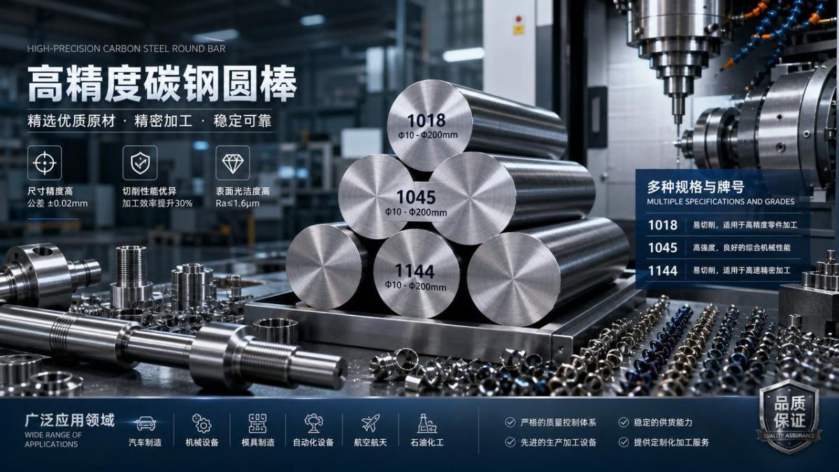 Carbon Steel Round Bar Grades for Machining Use