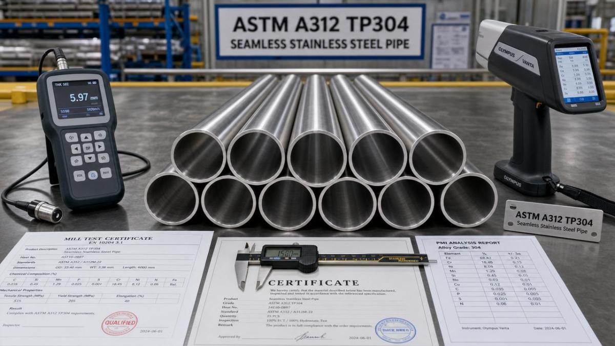 How to verify ASTM A312 TP304 seamless quality