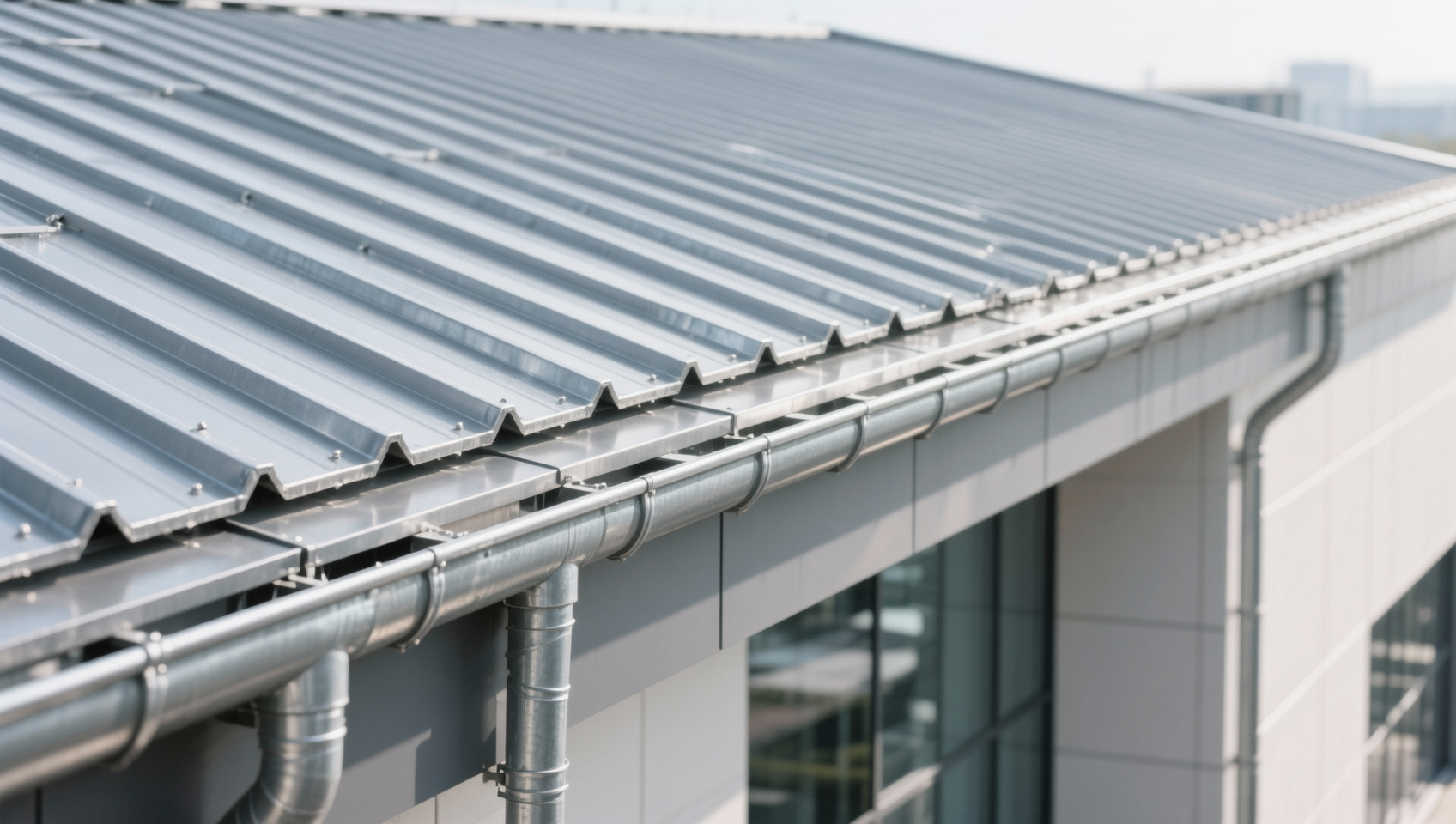 What gauge of galv sheeting works for low-slope roofing?