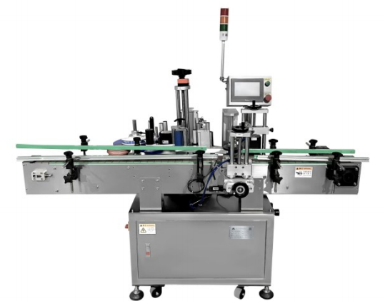 Máquina automática de posicionamento vertical de garrafas redondas para etiquetagem