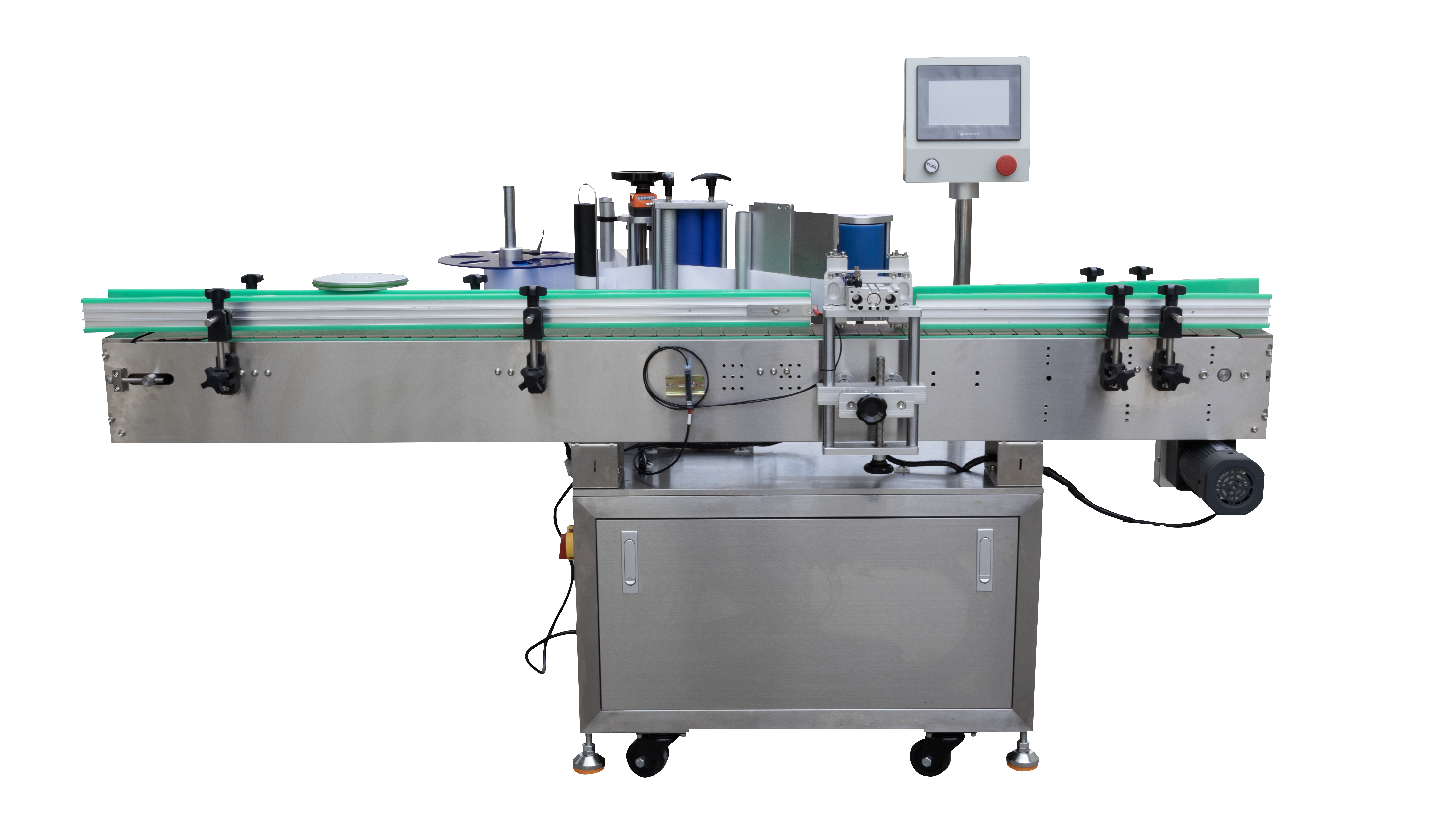 Máy dán nhãn chai tròn định vị/KW-320