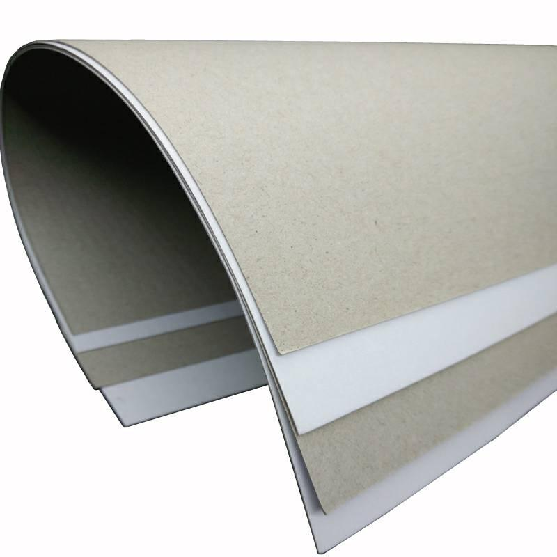 hina Supplier Wholesale Cheap Price 290G Roll White Coated Grey Back Duplex Paper