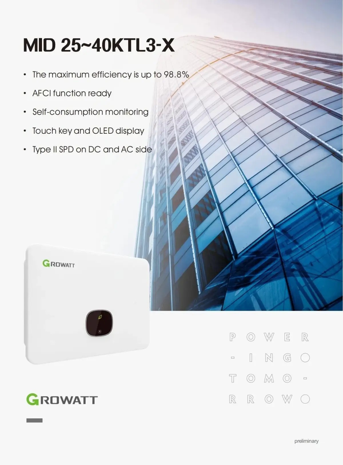 Advanced Growatt 25000W to 40000W Solar Inverter with Monitoring 2