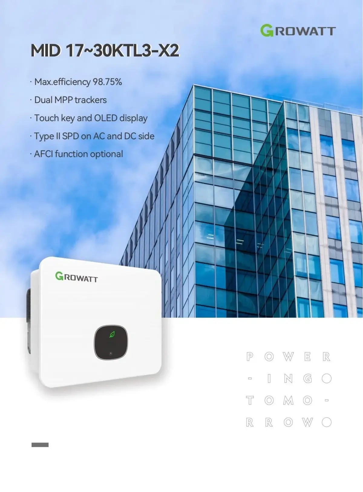 Advanced Growatt 17000W to 30000W Solar Inverter with Monitoring 2 Advanced Growatt 17000W to 30000W Solar Inverter with Monitoring 2