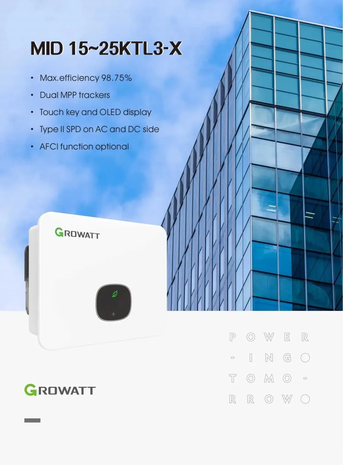 Growatt Intelligent String Monitoring Solar Inverter 15000W-25000W 2