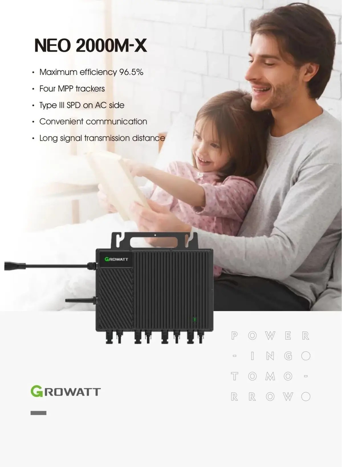 Growatt Intelligent String Monitoring Solar Inverter 2000 W 2 Growatt Intelligent String Monitoring Solar Inverter 2000 W 2