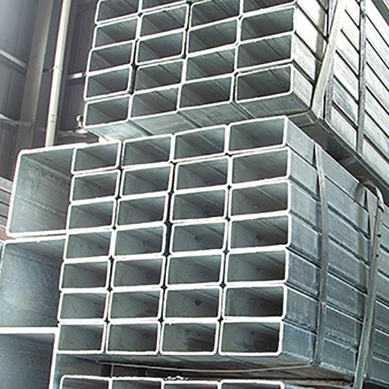 Factory - Galvanized Rectangular Tubes - Construction Use
