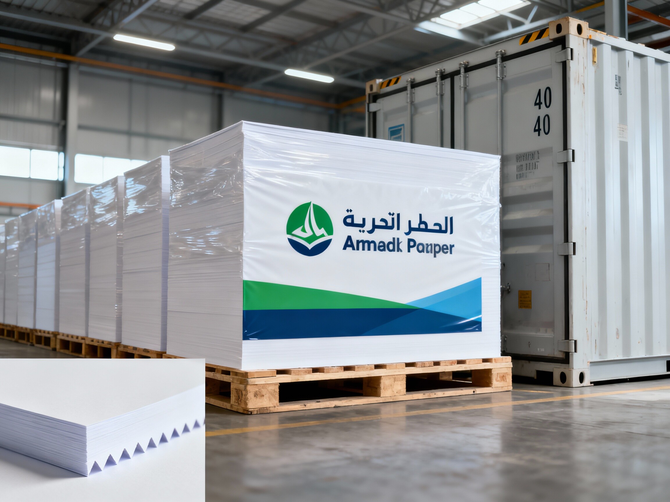 On-Time Delivery, High Standards: Shandong Kairui Successfully Delivers Large Quantity of Customized Office Paper to Middle Eastern Client