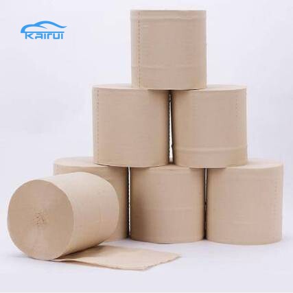 Custom Logo Unbleached Bamboo Toilet Paper Rolls
