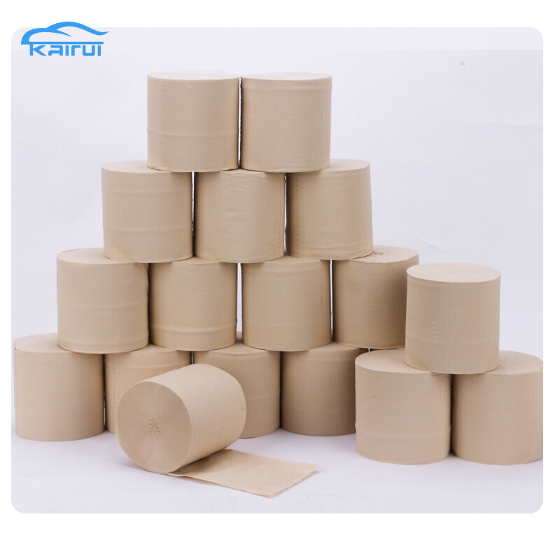Custom Logo Unbleached Bamboo Toilet Paper Rolls