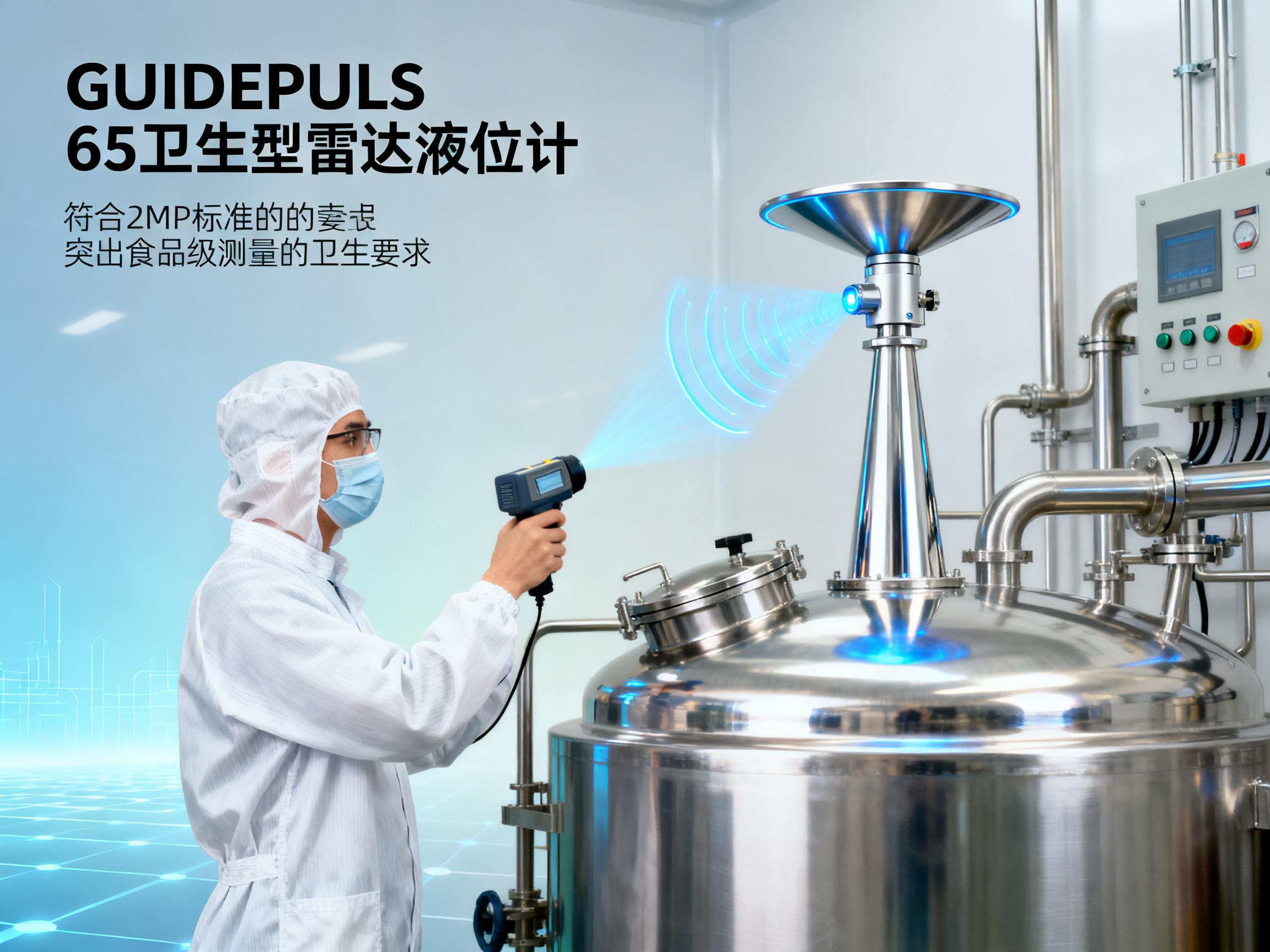 卫生型雷达液位计GUiDEPULS 65：食品级测量如何做到零污染？