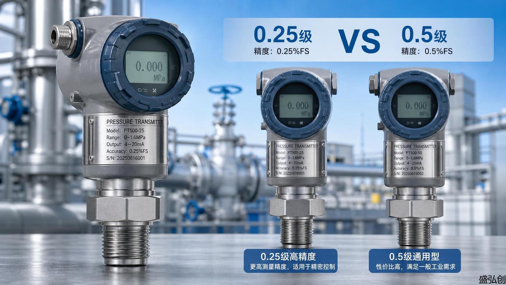 压力变送器精度选0.25级还是0
