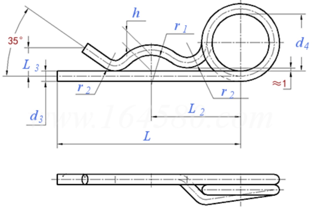 5. Technical Parameters of DIN11024 R-Type Spring Pin