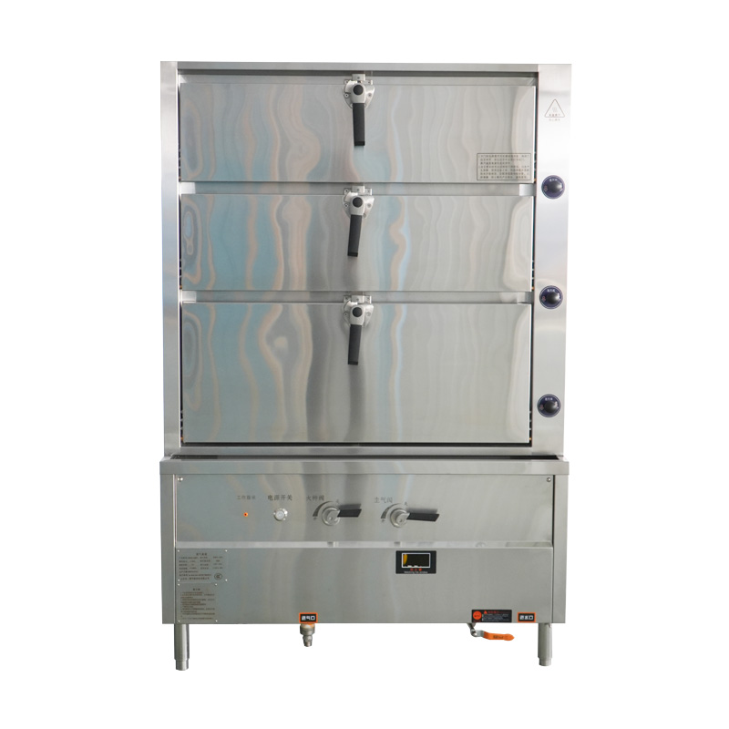 Three-Door Self-Ventilating Seafood Steamer