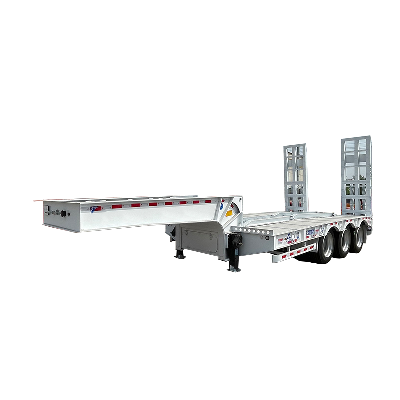 Low flatbed semi-trailer