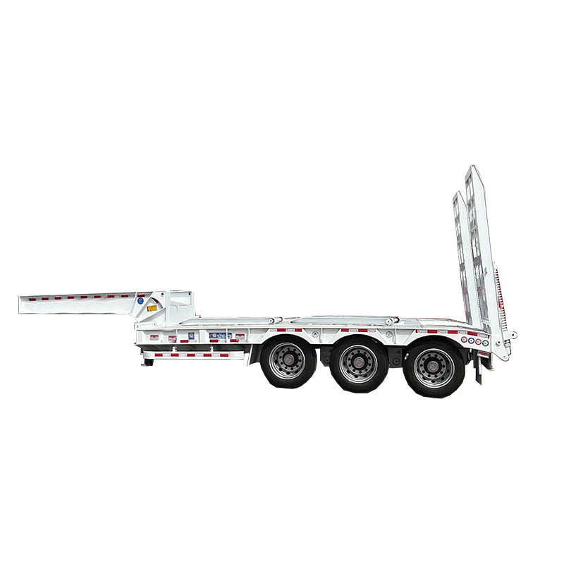 Low flatbed semi-trailer