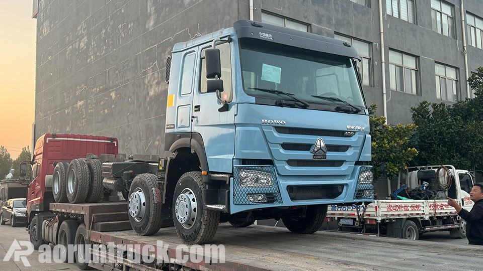 Howo 8x4 chassis shipped to Burkina Faso, Aorun fuels timber transport revolution