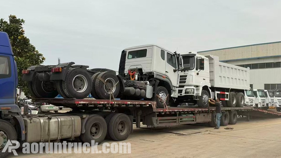 Shacman Delong 6x4 dump trucks shipped to Angola