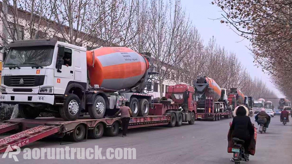 Howo 6x4 cement mixer truck shipped to Gabon Howo 6x4 cement mixer truck shipped to Gabon