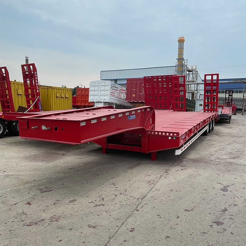 3 Axle Low Bed Semi Trailer