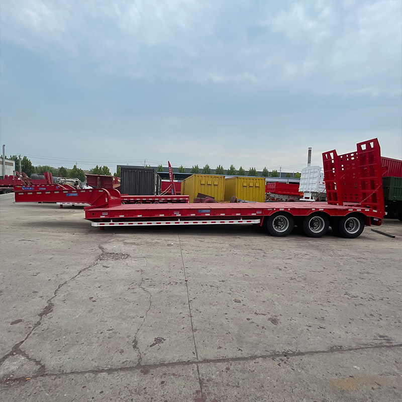 3 Axle Low Bed Semi Trailer