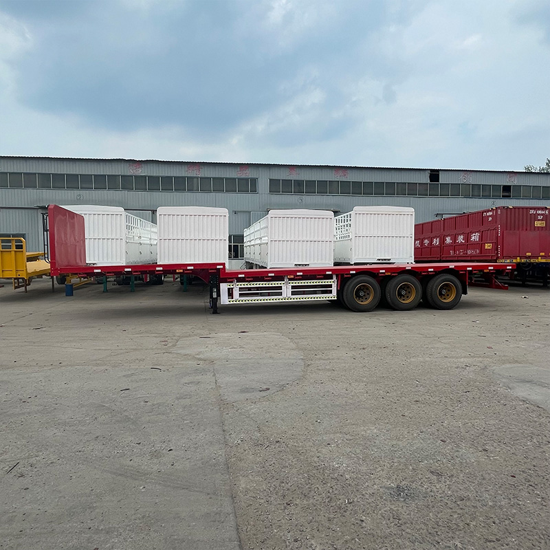 3 Axle Flatbed Trailer 60 Ton 
