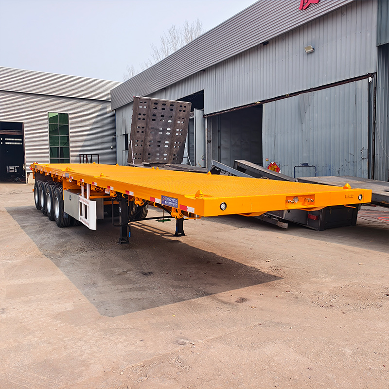 4 Axle Flatbed Trailer 80Ton
