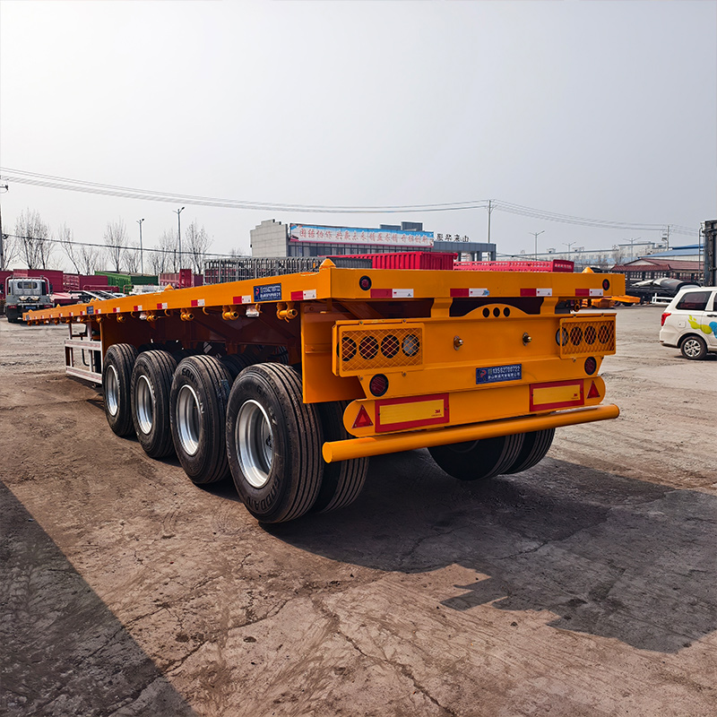 4 Axle Flatbed Trailer 80Ton