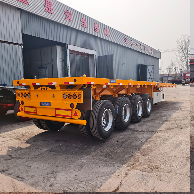 4 Axle Flatbed Trailer 80Ton