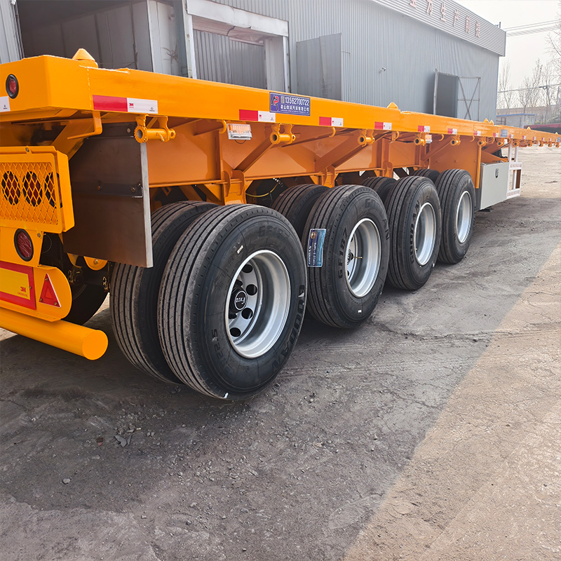 4 Axle Flatbed Trailer 80Ton