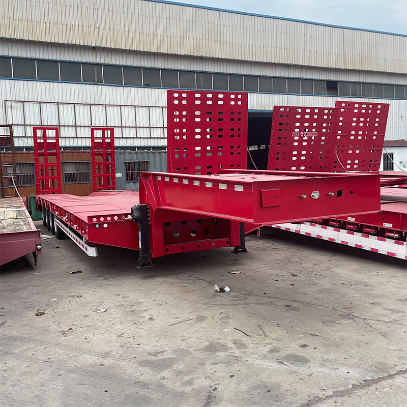 4 Axle 100 Ton Heavy Duty Lowbed Trailer