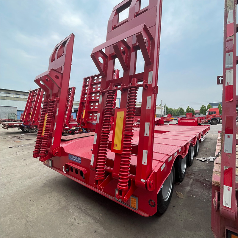 4 Axle 100 Ton Heavy Duty Lowbed Trailer