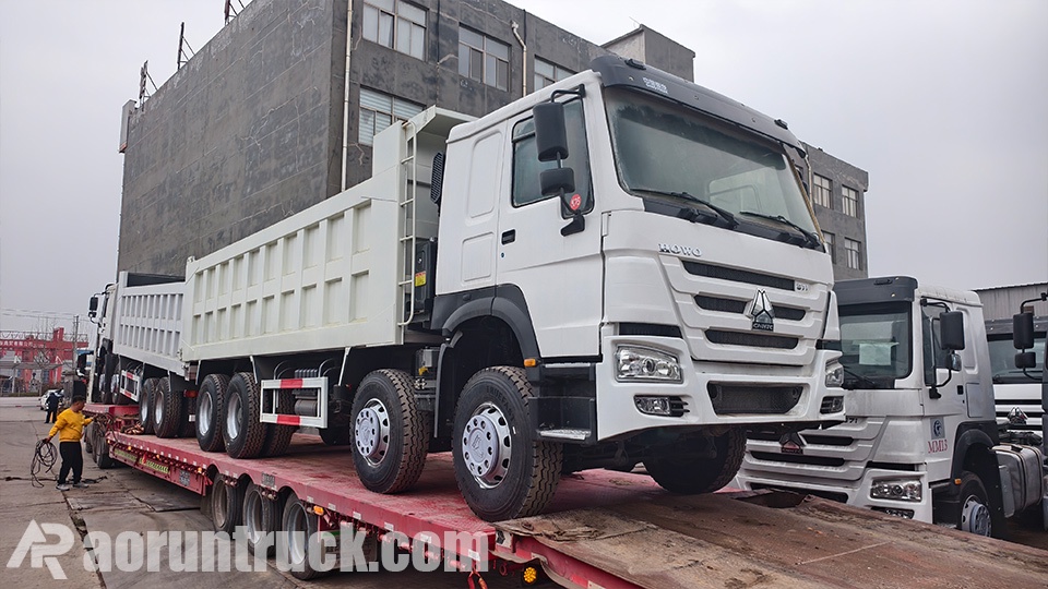 Two Howo 8x4 dump truck shipped to Zimbabwe.