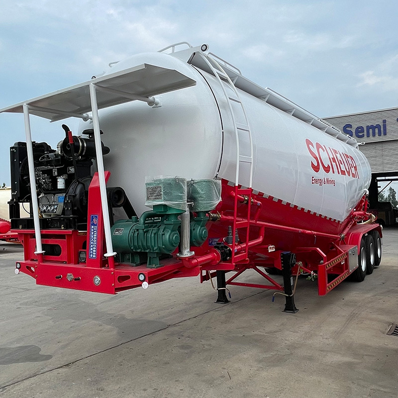 3 Axle 40cbm Bulk Cement TankerTrailer