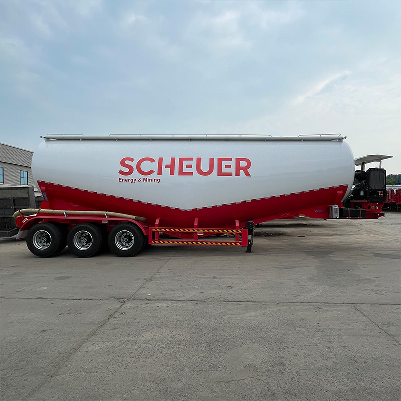 3 Axle 40cbm Bulk Cement TankerTrailer