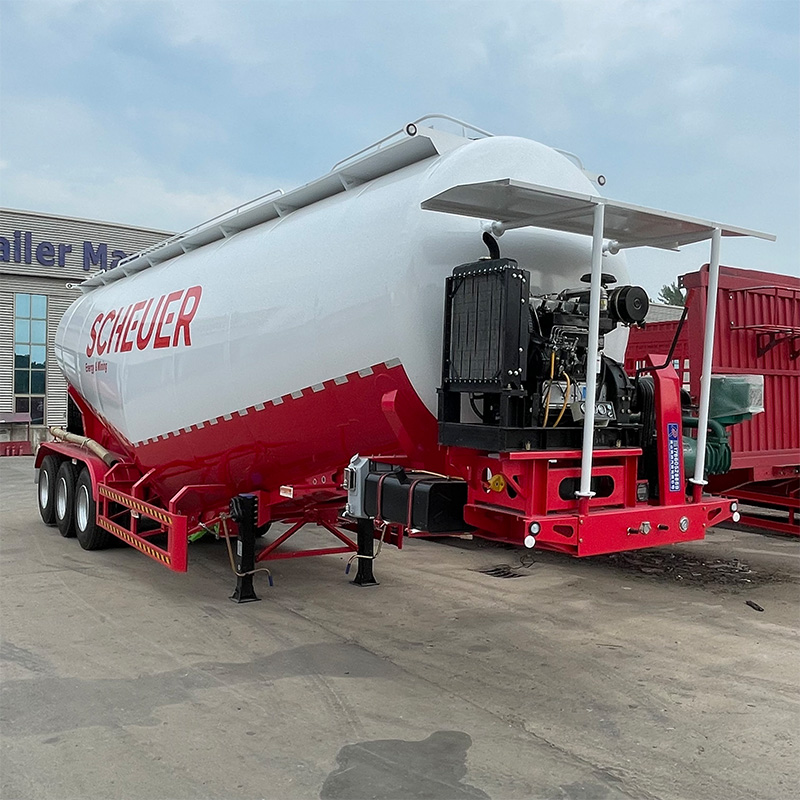 3 Axle 40cbm Bulk Cement TankerTrailer