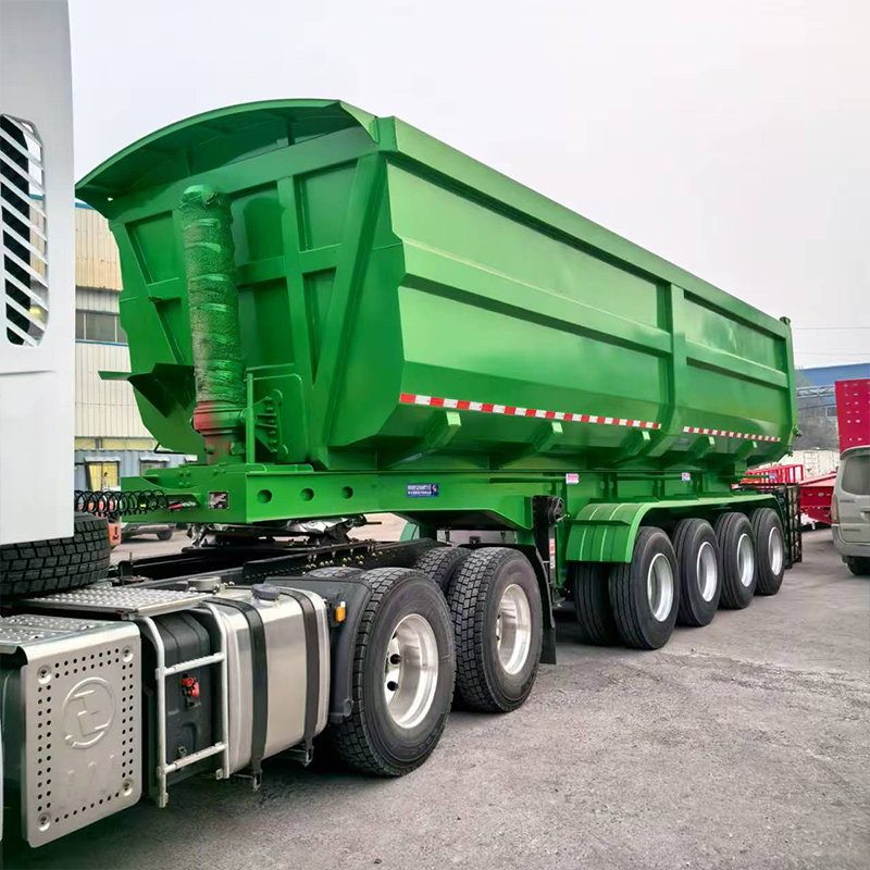 4 Axle 100 Ton Heavy Duty Tipper Trailer