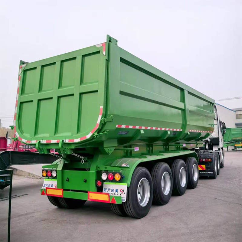 4 Axle 100 Ton Heavy Duty Tipper Trailer