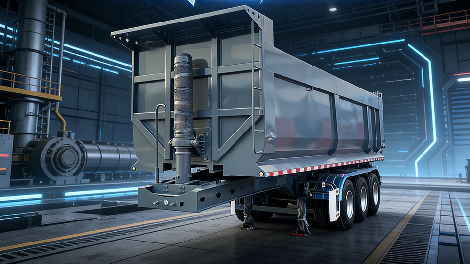 3 Axle 60Ton Tipper Trailer