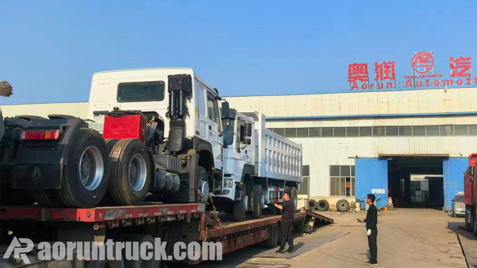 HOWO 8x4 Dump Truck & Tractor Truck Exported to Djibouti | Aorun Trucks HOWO 8x4 Dump Truck & Tractor Truck Exported to Djibouti | Aorun Trucks