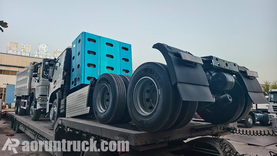 HOWO NX CNG Tractor Truck & HOWO 6x4 Dump Truck Exported to Gabon | Aorun HOWO NX CNG Tractor Truck & HOWO 6x4 Dump Truck Exported to Gabon | Aorun