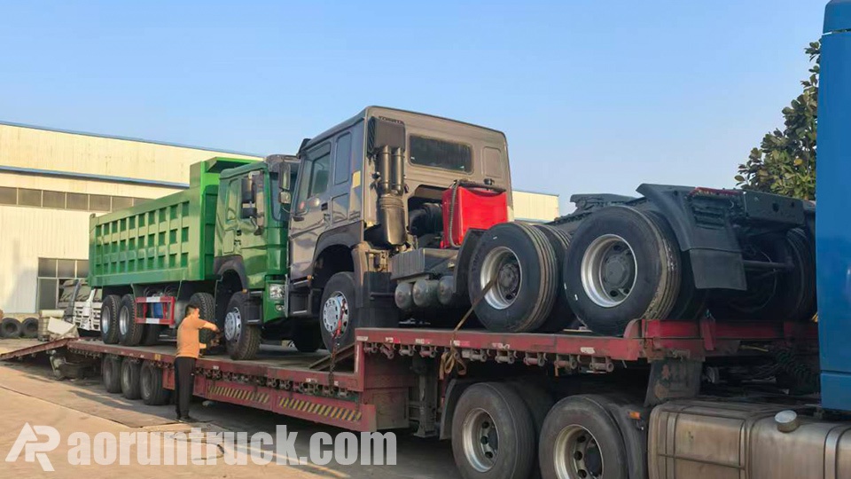 HOWO 6x4 Dump Truck & Tractor Truck Exported to Gambia | Aorun Trucks HOWO 6x4 Dump Truck & Tractor Truck Exported to Gambia | Aorun Trucks